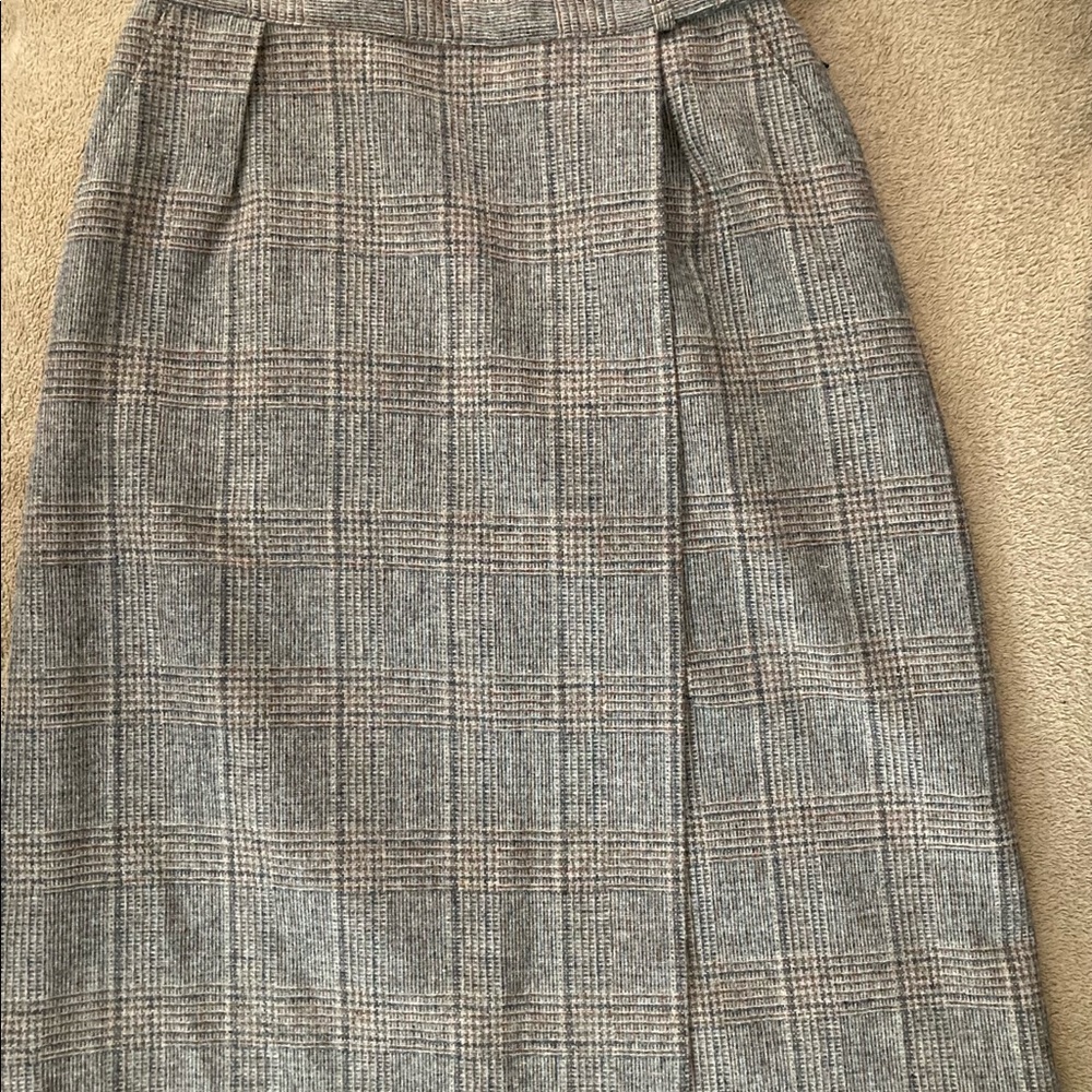 Evan-Picone wool wrap skirt
